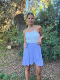 Falda pareo malva