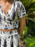 Conjunto pikillo gris estampado