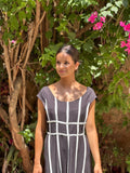 Vestido cintas negro