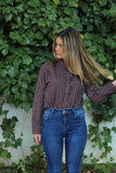 Camisa cuadros botones forrado