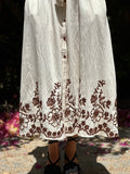 Camisero oversize bordado beig
