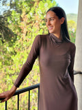 Vestido tul marrón