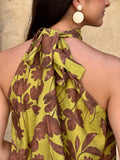 Conjunto Halter flores
