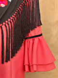 Vestido flamenca ento coral