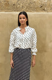 Falda lunares lencera