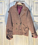 Chaqueta cuadros oversize