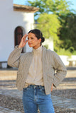 Chaqueta cuadros acolchada