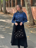 Falda antelina negra