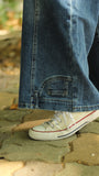 Jeans back wards
