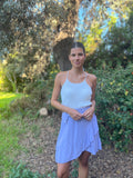Falda pareo malva