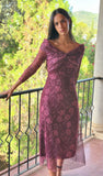 Vestido Tul cruzado buganvilla