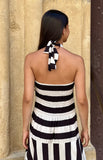 Halter rayas negro