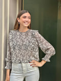 Blusa engomada Black