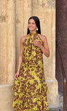 Conjunto Halter flores