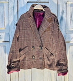 Chaqueta cuadros oversize