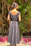 Vestido cintas negro