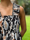 Vestido engomado Gruno negro