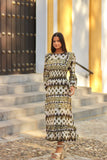 Vestido engomado estampado