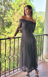 Vestido Tul marrón chocolate