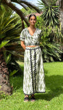 Conjunto pikillo verde estampado