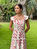 Vestido hoja rosa