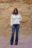 Polera cuello vaquero