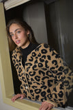 Abrigo borrego animal print