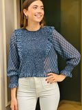 Blusa engomada Blue
