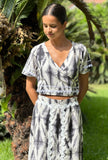 Conjunto pikillo gris estampado