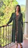 Abrigo terciopelo verde