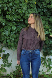 Camisa cuadros botones forrado