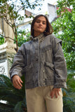 Cazadora gris oversize