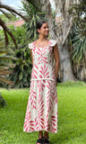 Vestido hoja rosa