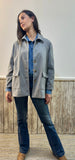 Chaqueta espiguitas gris