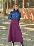 Falda Antelina Bourdeos