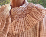 Camisa cuadros cuello engomado