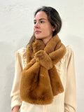 Cuello pelo sintético brown
