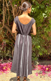 Vestido cintas negro