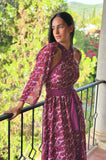 Vestido Treen buganvilla
