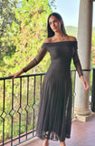 Vestido Tul marrón chocolate
