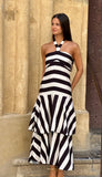 Halter rayas negro