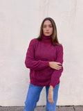 Jersey rayas cuello alto
