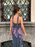 Vestido palabra de honor Floral