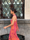 Vestido palabra de honor Floral