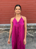 Vestido Satinado arandela