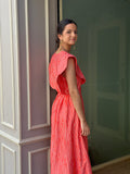 Vestido Coral volantes