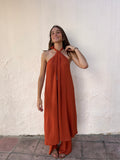 Conjunto halter largo