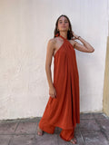 Conjunto halter largo
