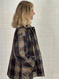Parka cuadros acolchada