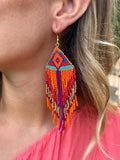 Pendientes etnicos bolitas Frui